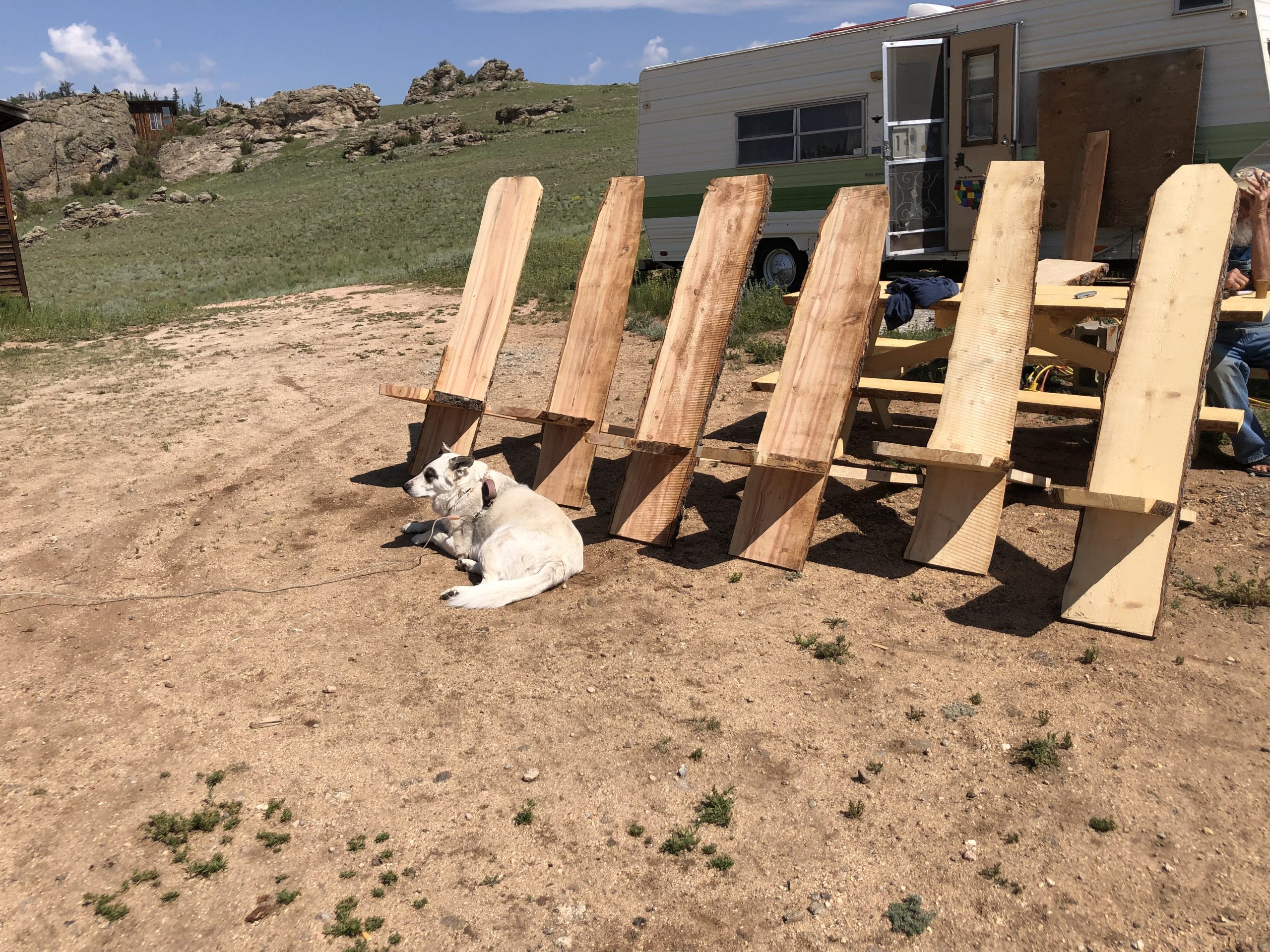 Live Edge Mountain Man Chairs